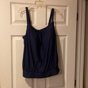 Lands’ End WOMEN’s 18W swim top Navy